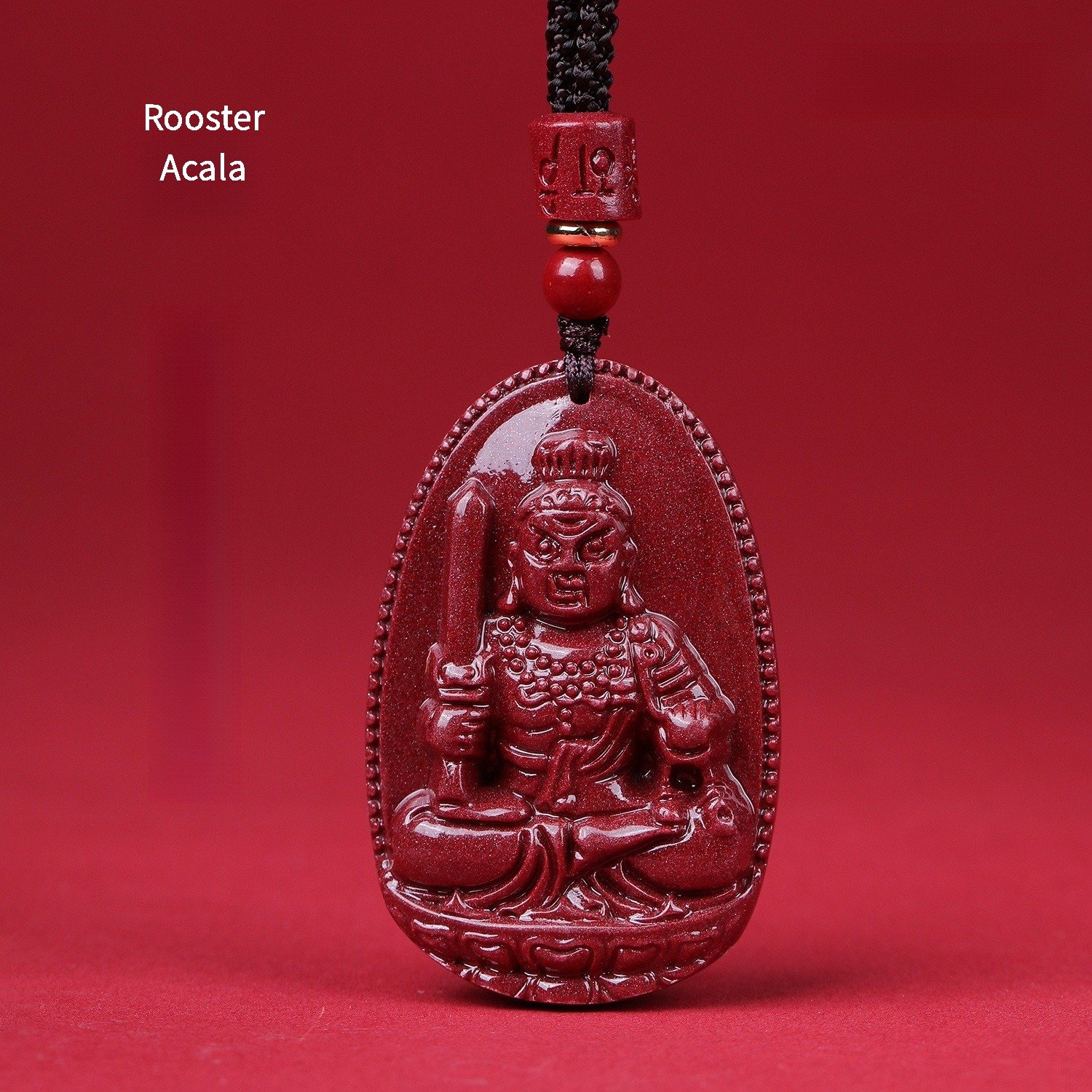 Buddha jewelry:Eight Great Guardian Deities Pendant: Premium High-content Cinnabar (Chensha) Pendant, Purple Gold Cinnabar, Zodiac Year Guardian Buddhas, Twelve Chinese Zodiac Signs - Image 13