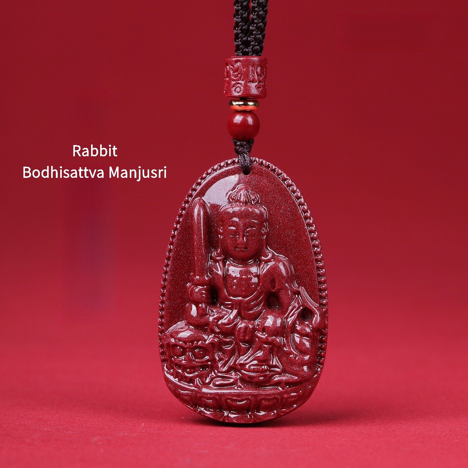Buddha jewelry:Eight Great Guardian Deities Pendant: Premium High-content Cinnabar (Chensha) Pendant, Purple Gold Cinnabar, Zodiac Year Guardian Buddhas, Twelve Chinese Zodiac Signs - Image 8