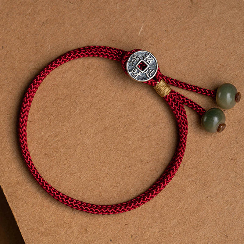 Buddha jewelry:Buddha of Zodiac Year Button Hand-Woven Red String Bracelet with Ethnic Style - Image 7