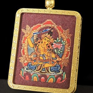 Buddha jewelry:The Chinese Zodiac Cinnabar Thangka Eight Great Guardian Deities Birth Buddha Plaque Alloy Gau Box Pendant merges cinnabar’s protective properties, Thangka’s sacred art, and the Gau Box’s traditional design. Featuring zodiac animals, Guardian Deities, and Birth Buddhas, this alloy-crafted pendant offers personalized spiritual connection and durability, serving as a portable shrine and a meaningful talisman.​