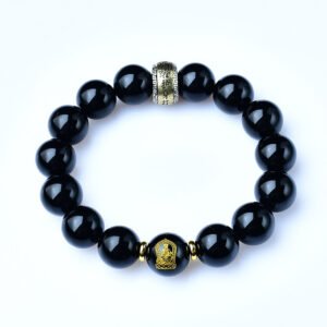 Buddha jewelry:The Obsidian Zodiac Animal Buddha of Birth Year Amulet Bracelet features obsidian beads, zodiac animals, and a central birth year Buddha amulet. Obsidian grounds and protects; zodiac beads reflect personal identity; the Buddha offers divine guidance. Crafted with care, it blends style and spirituality, serving as a meaningful tool for protection, intention, and connection to one’s roots.