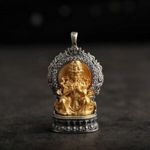 Buddha jewelry:The Chinese Zodiac's Eight Great Guardian Deities, Birth Buddhas, Gau Box, Yellow Jambhala, Zaki Ram Pendant, Zhaki - Tibetan - style Buddha Amulet, Green Tara - Tibetan - style Buddha Amulet, and Four - Armed Avalokiteshvara - Tibetan - style Buddha Amulet are all pivotal elements in spiritual jewelry. They harmoniously blend cultural symbolism, religious meaning, and exquisite craftsmanship, offering protection, guidance, prosperity, and strength. These pieces serve as tangible links to faith and cultural heritage, making them deeply meaningful accessories for those in pursuit of spiritual fulfillment.