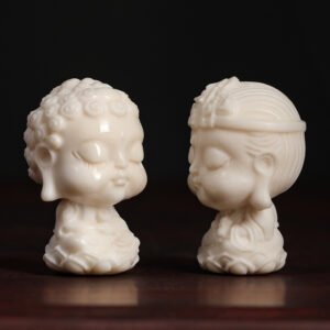 Buddha jewelry:Crafted from premium antler, this figurine features intricate carvings of the 12 Chinese zodiac animals paired with Buddhism's Eight Great Guardian Deities. It symbolizes the fusion of personal destiny (zodiac) and universal protection (deities), rendered through meticulous artisanship. With its auspicious symbolism and organic beauty, it serves as both a decorative treasure and spiritual amulet—ideal for collectors, culture enthusiasts, and anyone seeking meaningful gifts.