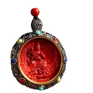 Buddha jewelry:The natural cinnabar pendant merges the auspicious symbolism of traditional cinnabar with the Eight Zodiac Guardian Buddhas. Each Buddha—such as Avalokiteshvara for Rats or Akashagarbha for Ox and Tiger—embodies distinct blessings. Crafted from high-purity cinnabar using the water-flying method, it features a vivid red hue and intricate Buddha carvings. Blending cultural heritage, spiritual meaning, and exquisite craftsmanship, it serves as a profoundly meaningful ornament for one's zodiac year.