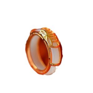 Buddha jewelry:The S925 Pure Silver Gold-Plated Natural Hetian Jade Ring, designed as couple rings and peace rings, features a natural Hetian jade centerpiece set in S925 pure silver with a gold plating. Hetian jade symbolizes serenity and blessing, while the silver-gold combination adds elegance. As couple rings, they represent love and unity; as peace rings, they embody tranquility. With exquisite craftsmanship, this ring is a meaningful and beautiful accessory for daily wear and special occasions.