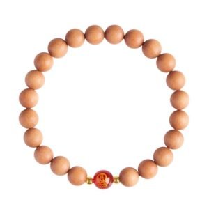 Buddha jewelry:The Old Material Peach Wood Bracelet features aged peach wood beads, a Zodiac Animal Buddha of Birth Year pendant, and is designed as single-circle Buddhist beads for Wenwan fingertip twirling and hand-held prayer. Old peach wood offers protection and a warm patina, while the birth year Buddha provides personalized spiritual guidance. Its craftsmanship honors tradition, making it a versatile tool for spiritual practice and a cherished accessory that combines heritage with daily mindfulness.