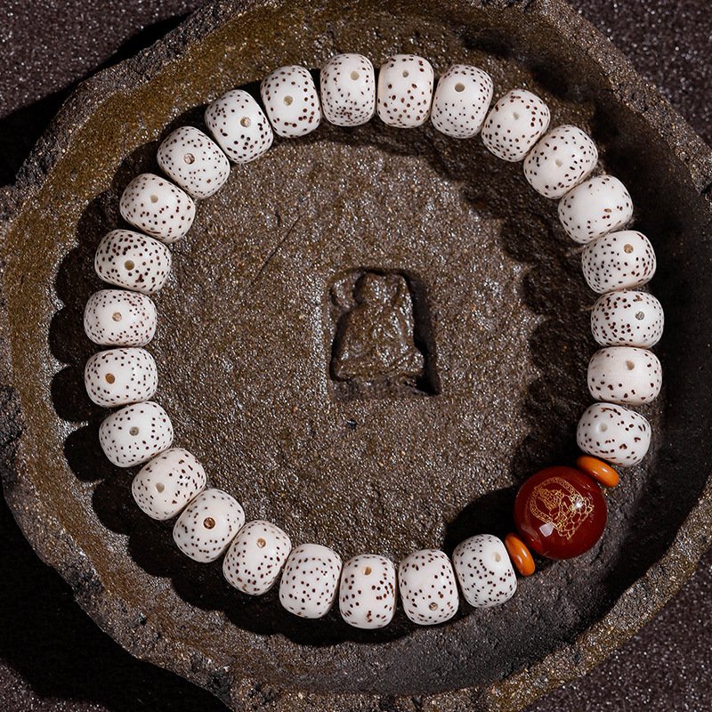 Buddha jewelry:Natural Star Moon Bodhi Barrel Bead Bodhi Seed Bracelet, Prayer Beads Bracelet with 12 Chinese Zodiacs and Zodiac Protective Buddhas - Image 20