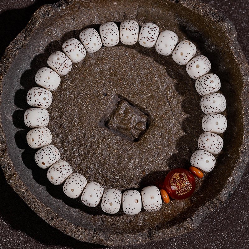Buddha jewelry:Natural Star Moon Bodhi Barrel Bead Bodhi Seed Bracelet, Prayer Beads Bracelet with 12 Chinese Zodiacs and Zodiac Protective Buddhas - Image 19