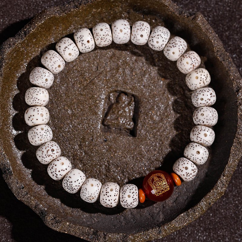 Buddha jewelry:Natural Star Moon Bodhi Barrel Bead Bodhi Seed Bracelet, Prayer Beads Bracelet with 12 Chinese Zodiacs and Zodiac Protective Buddhas - Image 17