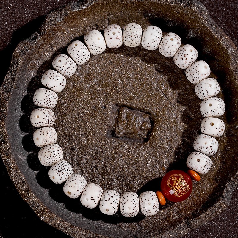 Buddha jewelry:Natural Star Moon Bodhi Barrel Bead Bodhi Seed Bracelet, Prayer Beads Bracelet with 12 Chinese Zodiacs and Zodiac Protective Buddhas - Image 21