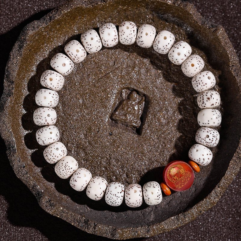 Buddha jewelry:Natural Star Moon Bodhi Barrel Bead Bodhi Seed Bracelet, Prayer Beads Bracelet with 12 Chinese Zodiacs and Zodiac Protective Buddhas - Image 23