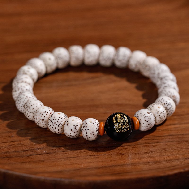 Buddha jewelry:Natural Star Moon Bodhi Barrel Bead Bodhi Seed Bracelet, Prayer Beads Bracelet with 12 Chinese Zodiacs and Zodiac Protective Buddhas - Image 26