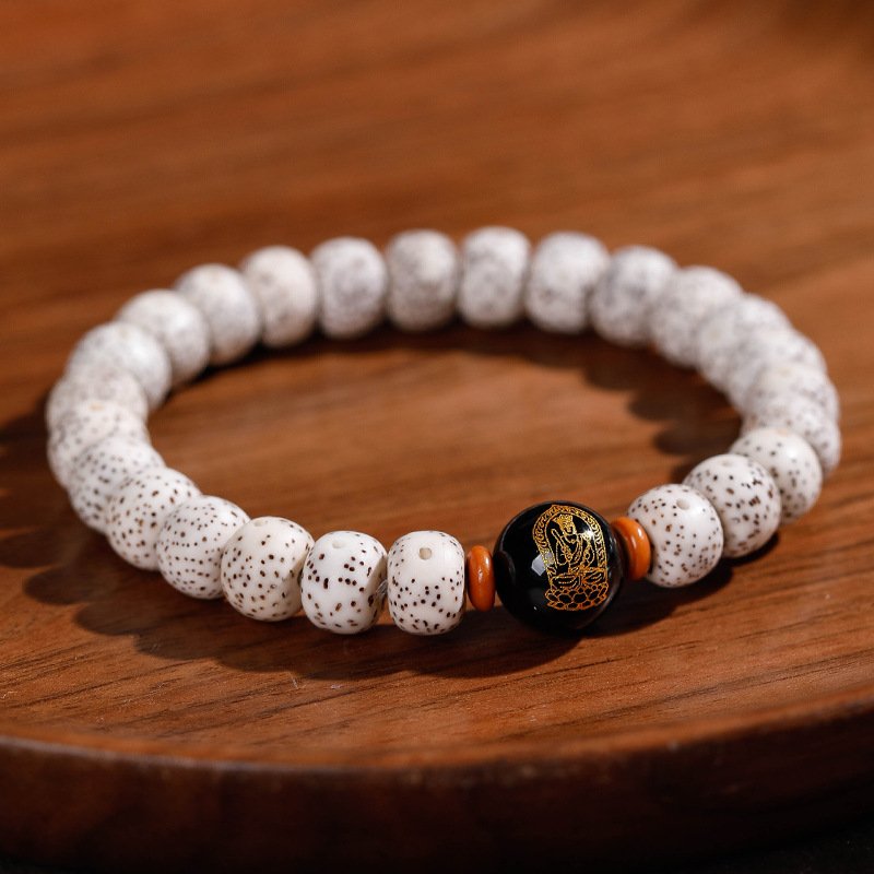 Buddha jewelry:Natural Star Moon Bodhi Barrel Bead Bodhi Seed Bracelet, Prayer Beads Bracelet with 12 Chinese Zodiacs and Zodiac Protective Buddhas - Image 28