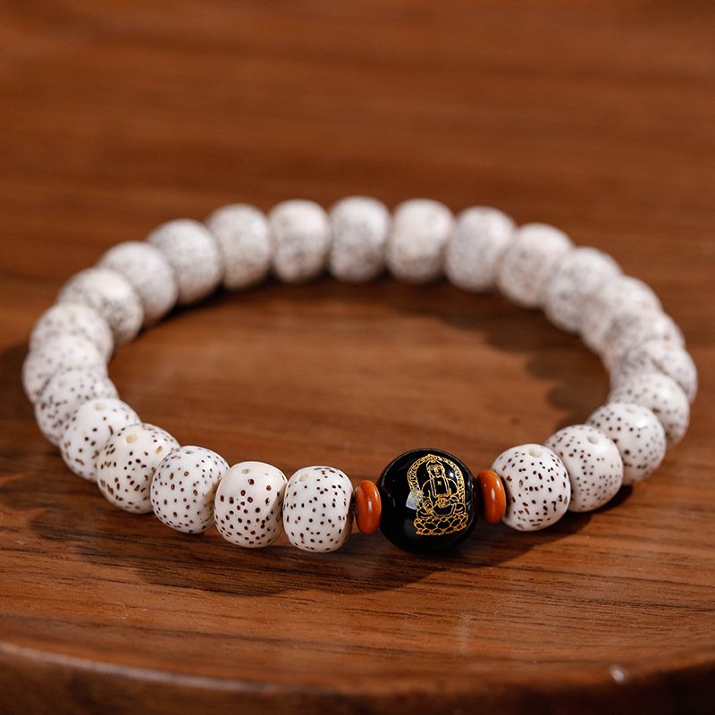 Buddha jewelry:Natural Star Moon Bodhi Barrel Bead Bodhi Seed Bracelet, Prayer Beads Bracelet with 12 Chinese Zodiacs and Zodiac Protective Buddhas - Image 24