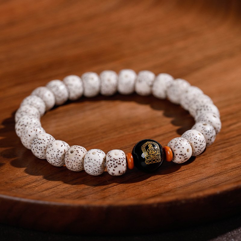 Buddha jewelry:Natural Star Moon Bodhi Barrel Bead Bodhi Seed Bracelet, Prayer Beads Bracelet with 12 Chinese Zodiacs and Zodiac Protective Buddhas - Image 25