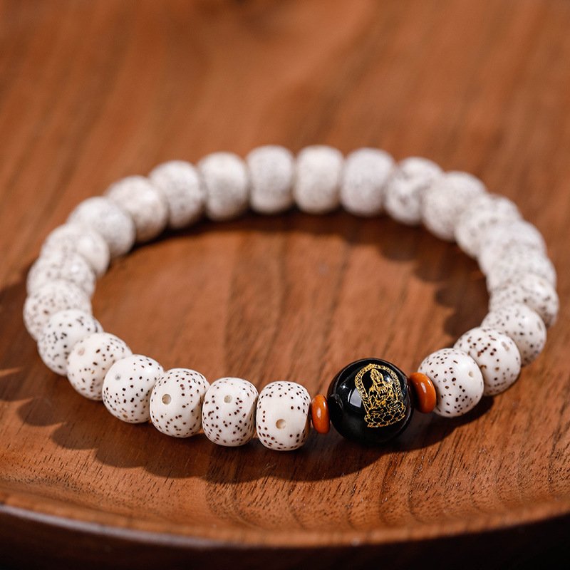 Buddha jewelry:Natural Star Moon Bodhi Barrel Bead Bodhi Seed Bracelet, Prayer Beads Bracelet with 12 Chinese Zodiacs and Zodiac Protective Buddhas - Image 29
