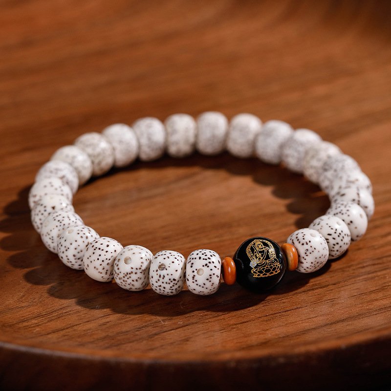 Buddha jewelry:Natural Star Moon Bodhi Barrel Bead Bodhi Seed Bracelet, Prayer Beads Bracelet with 12 Chinese Zodiacs and Zodiac Protective Buddhas - Image 31