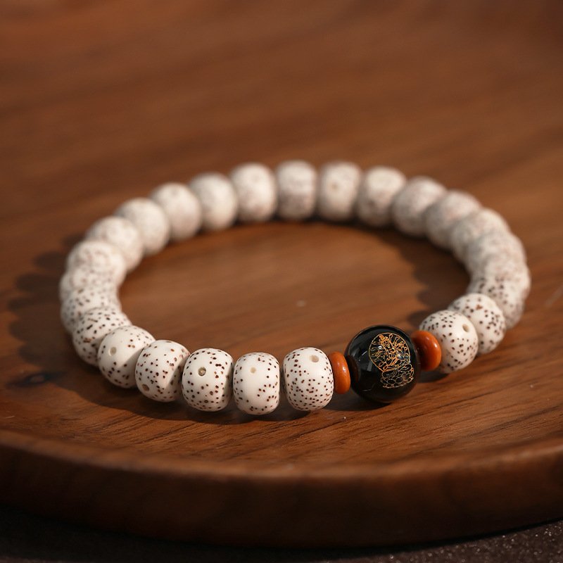 Buddha jewelry:Natural Star Moon Bodhi Barrel Bead Bodhi Seed Bracelet, Prayer Beads Bracelet with 12 Chinese Zodiacs and Zodiac Protective Buddhas - Image 27