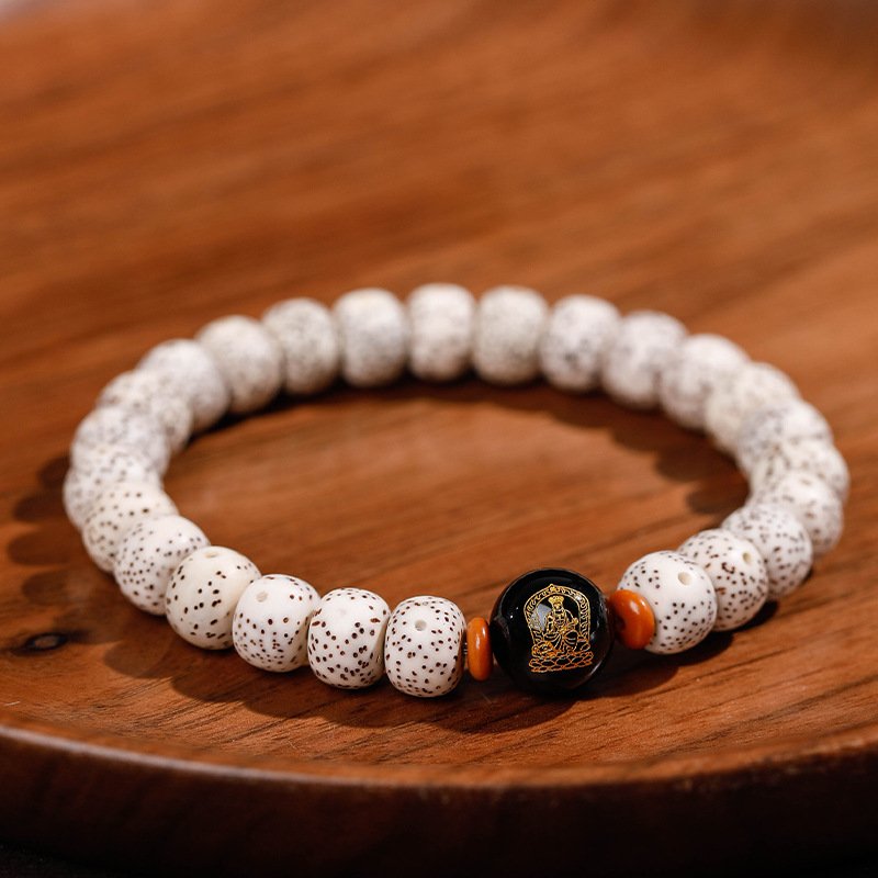 Buddha jewelry:Natural Star Moon Bodhi Barrel Bead Bodhi Seed Bracelet, Prayer Beads Bracelet with 12 Chinese Zodiacs and Zodiac Protective Buddhas - Image 30