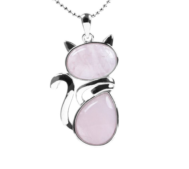 Buddha jewelry:Cute little cat pendant necklace - Image 10