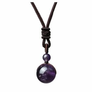 The Natural Tiger's Eye Pendant Necklace, with its golden-brown chatoyant stone, symbolizes courage, focus, and grounding, set in a simple frame for daily wear. The Handwoven Amethyst Necklace, featuring rich purple amethyst beads in intricate handwoven designs, embodies tranquility, spiritual insight, and emotional balance. Together, they offer complementary energies of strength and serenity, blending natural beauty with artisanal craftsmanship to serve as both meaningful talismans and elegant accessories.