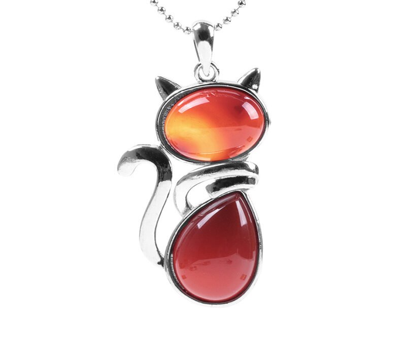 Buddha jewelry:Cute little cat pendant necklace - Image 8