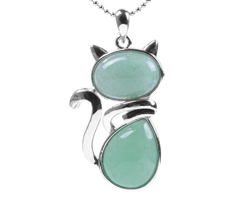 Buddha jewelry:Cute little cat pendant necklace - Image 3