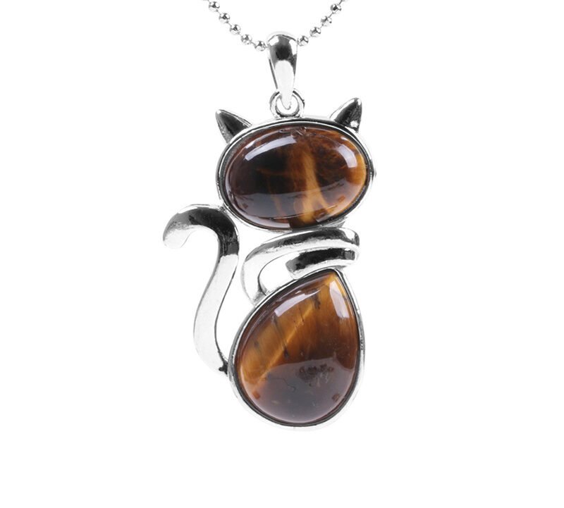 Buddha jewelry:Cute little cat pendant necklace - Image 7
