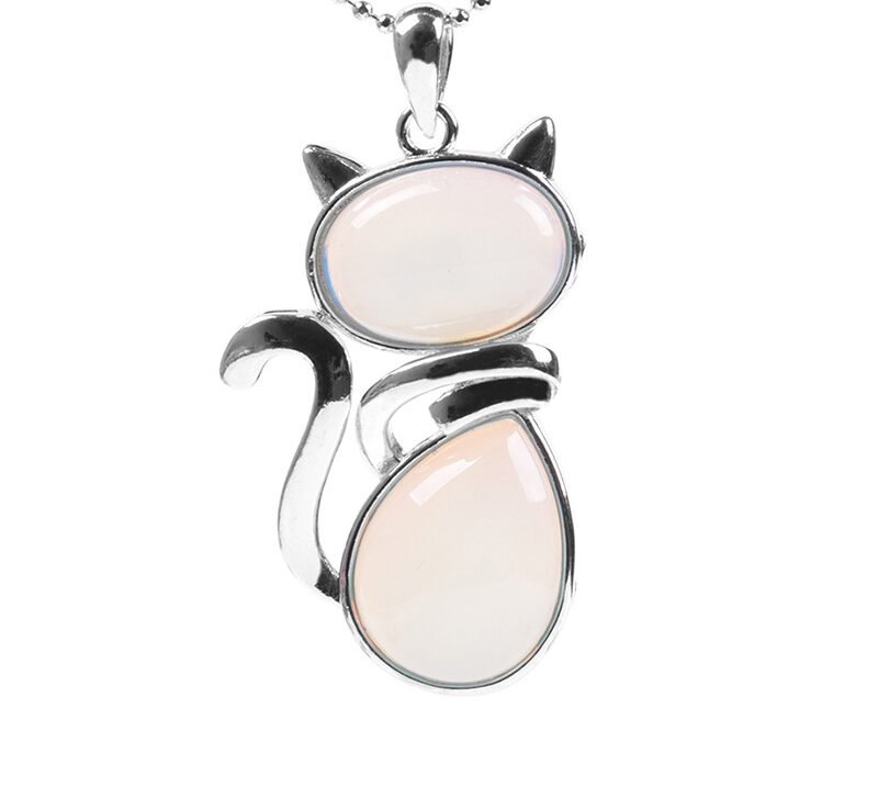 Buddha jewelry:Cute little cat pendant necklace - Image 11