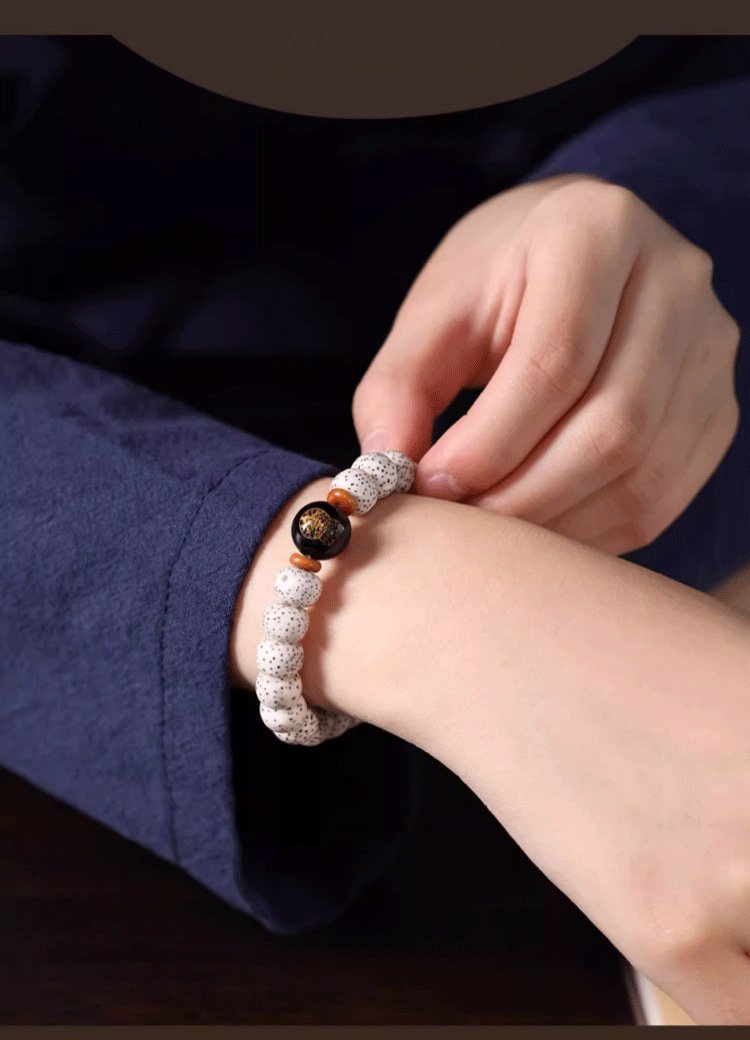 Buddha jewelry:Natural Star Moon Bodhi Barrel Bead Bodhi Seed Bracelet, Prayer Beads Bracelet with 12 Chinese Zodiacs and Zodiac Protective Buddhas - Image 14