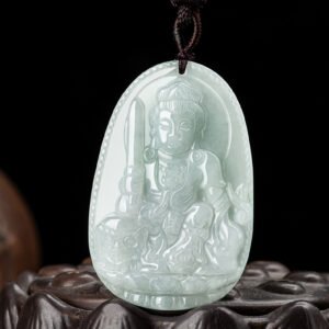Buddha jewelry:Natural jadeite Eight Great Guardians and Zodiac Animal Zodiac Protective Buddha pendants combine the exquisite beauty of jadeite with profound cultural symbolism. Each pendant features a zodiac animal paired with its corresponding guardian, representing spiritual protection, guidance, and harmony, making them both meaningful talismans and elegant accessories.