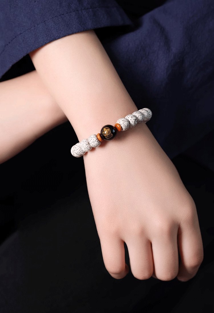 Buddha jewelry:Natural Star Moon Bodhi Barrel Bead Bodhi Seed Bracelet, Prayer Beads Bracelet with 12 Chinese Zodiacs and Zodiac Protective Buddhas - Image 11