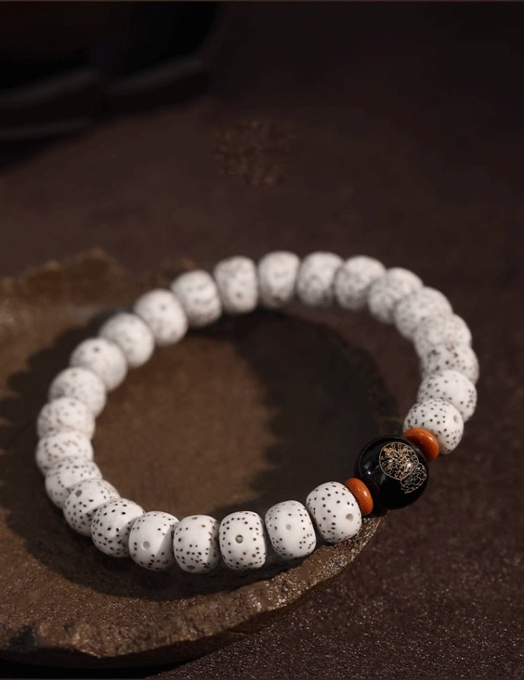 Buddha jewelry:Natural Star Moon Bodhi Barrel Bead Bodhi Seed Bracelet, Prayer Beads Bracelet with 12 Chinese Zodiacs and Zodiac Protective Buddhas - Image 8