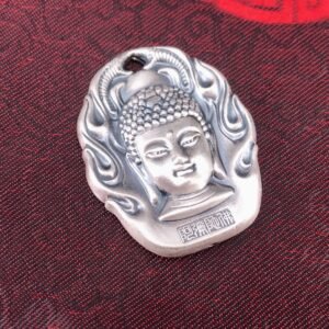 Buddha jewelry:The S999 Silver Eight Zodiac Guardian Deities & Birth Buddhas Necklace with Vintage Talisman Pendant combines 99.9% pure silver craftsmanship with sacred symbolism. It features meticulously rendered guardian deities and Birth Buddhas linked to each zodiac sign, along with vintage design elements and sacred symbols. This necklace serves as a powerful token of protection, wisdom, and spiritual connection—both a striking accessory and a cherished expression of faith.